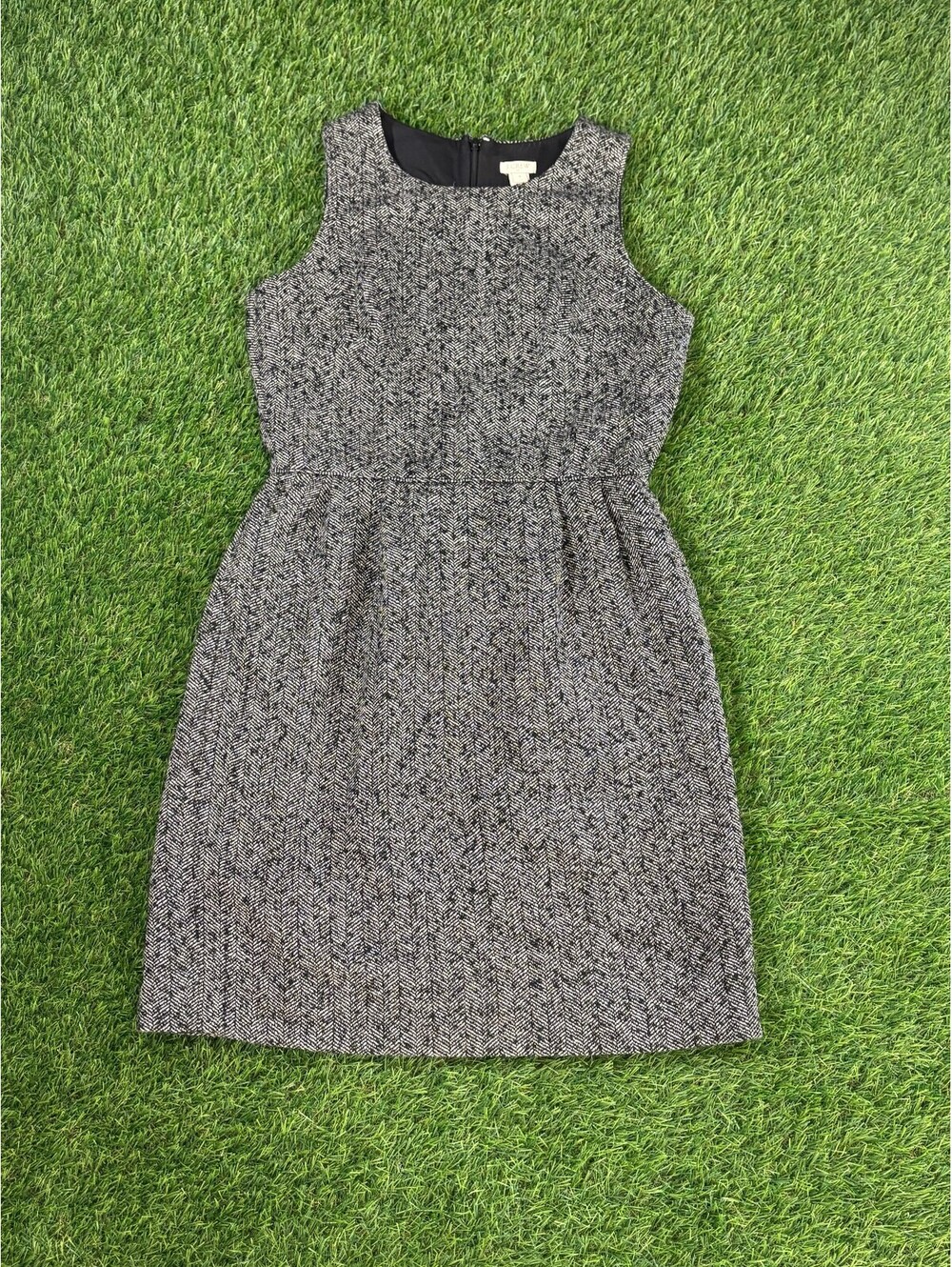 J.Crew Sleeveless Herringbone Dress Size 0